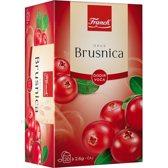 Obrázok pre Franck Ovocný čaj s brusnicovou príchuťou porciovaný (20ks)
