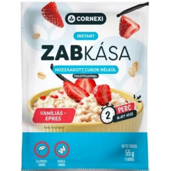 Obrázok pre Cornexi Ovsená kaša vanilkovo jahodová bez cukru so sladidlom (55g)