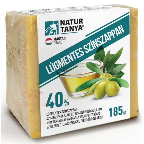 Obrázok pre Natur Tanya Bezalkalické mydlo s 40% vavrínovým olejom a 60% olivovým olejom (185g)