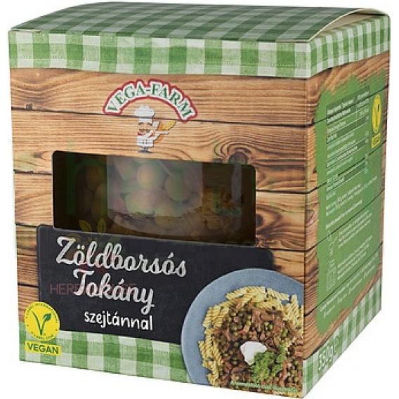 Obrázok pre Vega Farm Vegánsky Tokáň so zeleným hráškom a seitanom  (350g)