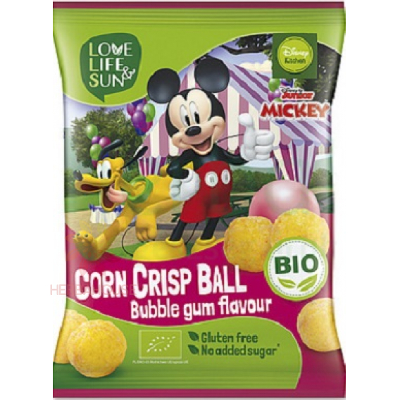 Obrázok pre LLS Bio Bezlepkový Mickey kukuričný snack s príchuťou žuvačky (30g)