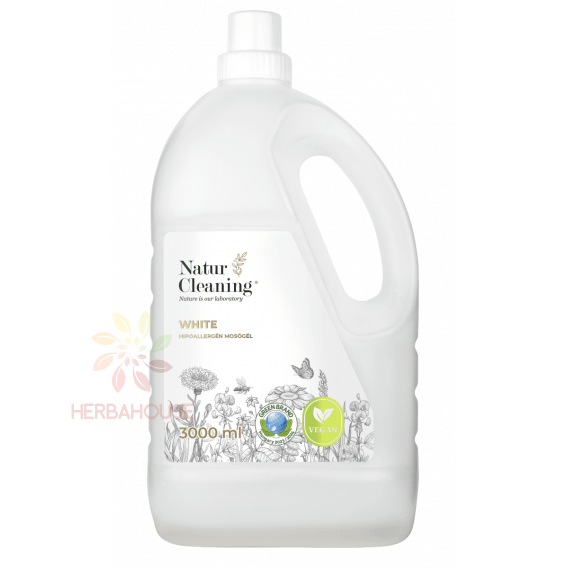 Obrázok pre Natur Cleaning White Hypoalergénny prací gél na biele prádlo (3000ml)