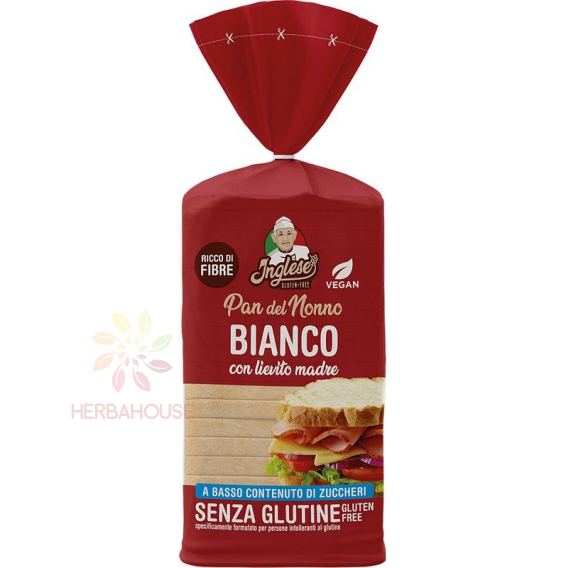 Obrázok pre Inglese Pan Del Nonno Bezlepkový kváskový svetlý chlieb krájaný (300g)