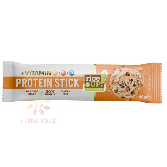 Obrázok pre RiceUP! Protein Stick Bezlepková proteínová tyčinka sušienková v mliečnej čokoláde bez pridaného cukru (40g)