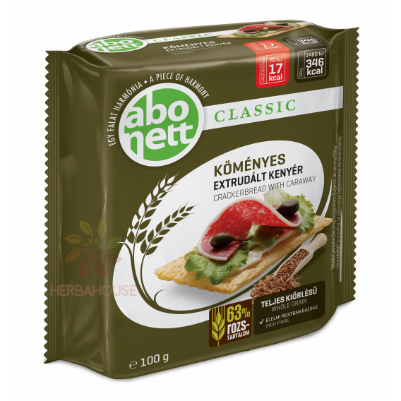 Obrázok pre Abonett Extrudovaný celozrnný ražný chlieb s rascou (100g)