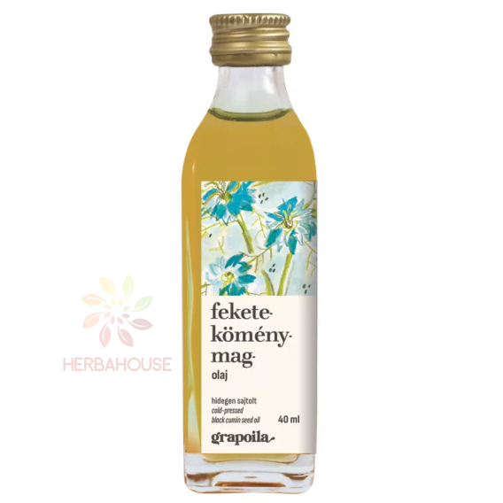 Obrázok pre Grapoila Olej z čiernej rasce (Nigella Sativa) lisovaný za studena (40ml)