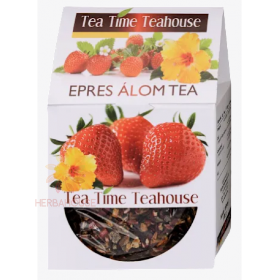 Obrázok pre Tea Time Teahouse Sypaný jahodový ovocný čaj bez kofeínu (100g)