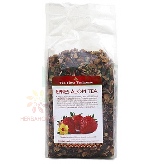 Obrázok pre Tea Time Teahouse Sypaný jahodový ovocný čaj bez kofeínu (300g)