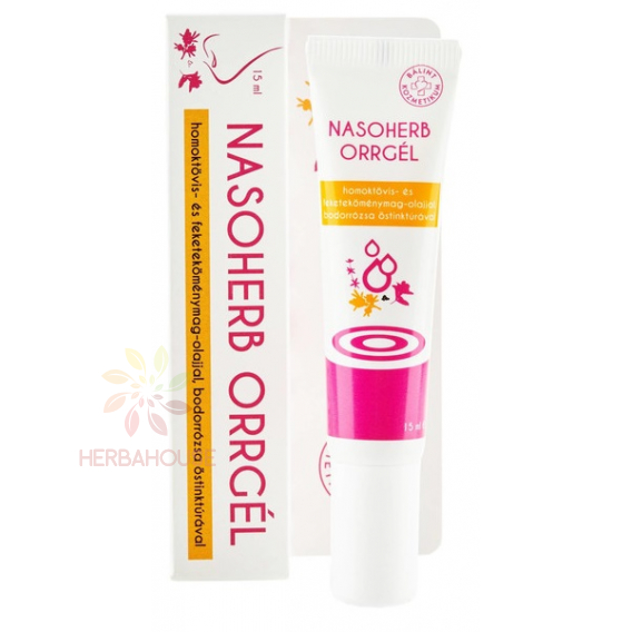 Obrázok pre Bálint Nasoherb nosový gél s rakytníkom, čiernou rasou a vitamínmi A+E – regenerácia nosovej sliznice (15ml)