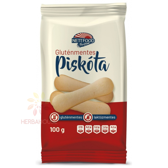 Obrázok pre Nett food Dlhé piškóty bez lepku a laktózy (100g) 