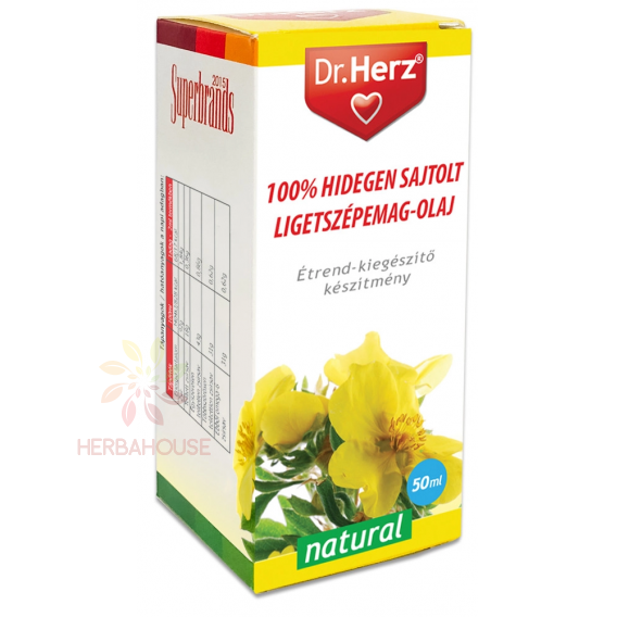 Obrázok pre Dr. Herz 100% Olej z pupalkových semien lisovaný za studena (50ml)