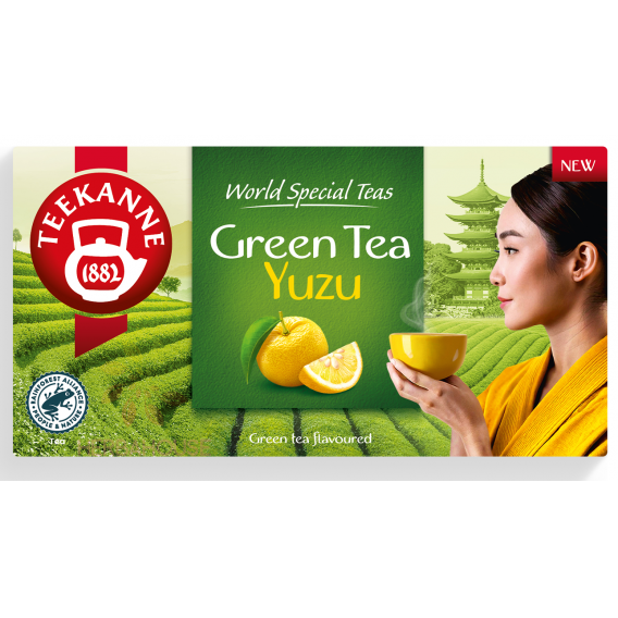 Obrázok pre Teekanne Green Tea Yuzu zelený čaj s príchuťou japonského citrusového ovocia Yuzu (20ks)