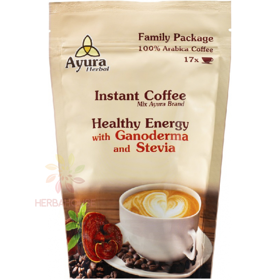 Obrázok pre Ayura Instantné Cappuccino s ganodermou a stéviou (250g)