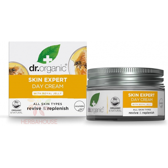 Obrázok pre Dr. Organic Royal Jelly Bio Hydratačný Denný krém na tvár s materskou kašičkou (50ml)