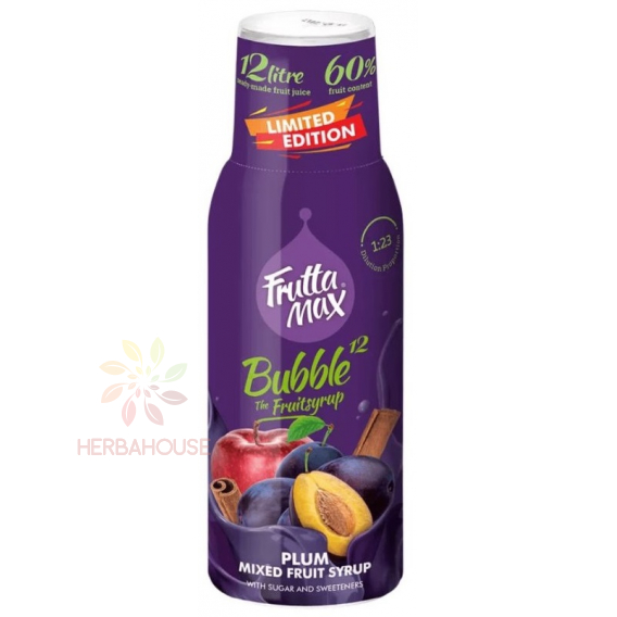 Obrázok pre Fruttamax Sirup jablko–slivka–škorica (500ml)