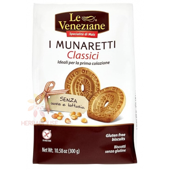 Obrázok pre Le Veneziane I Munaretti Bezlepkové maslové sušienky (300g)