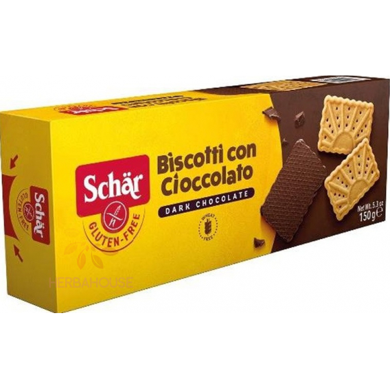 Obrázok pre Schär Biscotti bezlepkové sušienky polomáčané v horkej čokoláde (150g) 