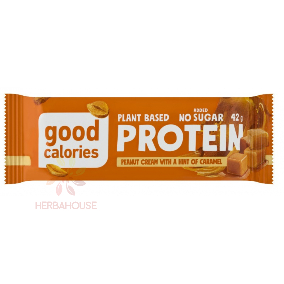 Obrázok pre Good Calories Proteinová tyčinka bez pridaného cukru - arašidový krém s nádychom karamelu (42g) 