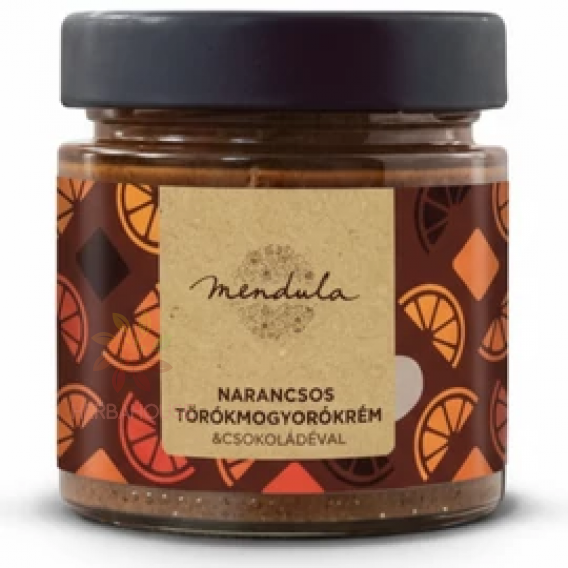 Obrázok pre Mendula Mandľovo-orieškový krém s pomarančom a tmavou čokoládou (180g)