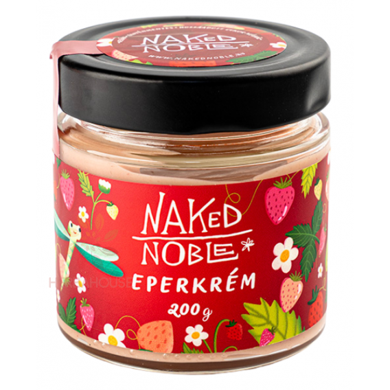 Obrázok pre Naked Noble Vegánsky mandľovo-jahodový krém so sladidlami (200g)