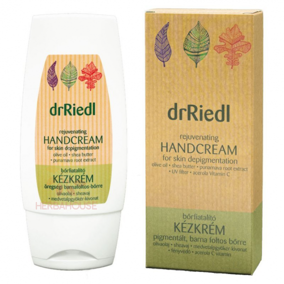 Obrázok pre drRiedl Omladzujúci a rozjasňujúci krém na ruky s depigmentačným účinkom (100ml)