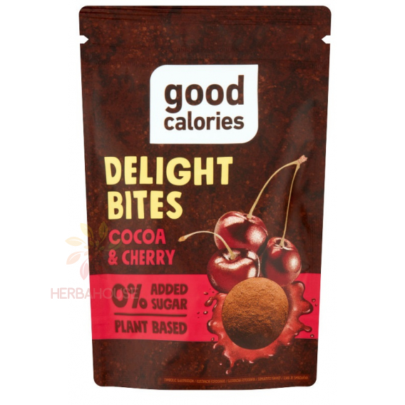 Obrázok pre Good Calories Datlové guličky s kakaom a višňou bez pridaného cukru (58g) 