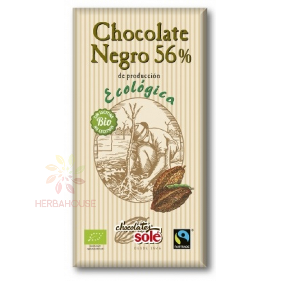 Obrázok pre Chocolates Solé Bio horká čokoláda 56% (100g)