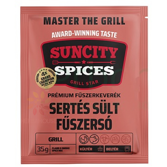 Obrázok pre SunCity Prémiová BBQ zmes korenia na bravčové mäso – grilovacia zmes na krkovičku a plece (35g)