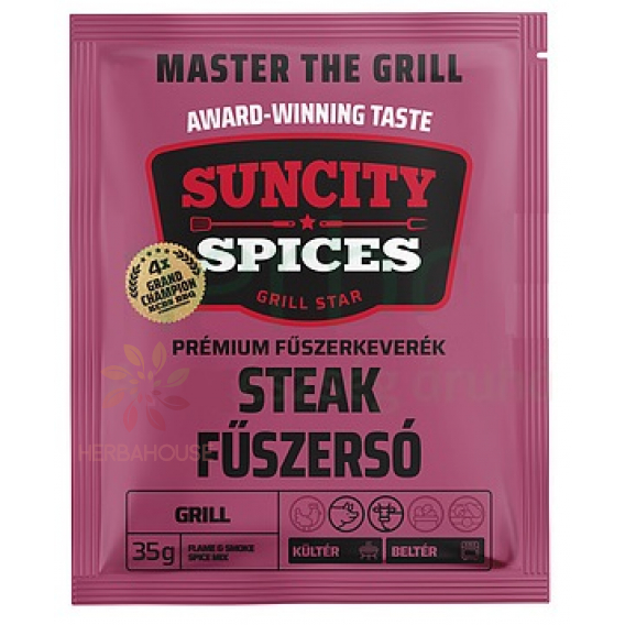Obrázok pre SunCity Prémiové BBQ korenie na steak – grilovacia zmes na hovädzie mäso (35g)
