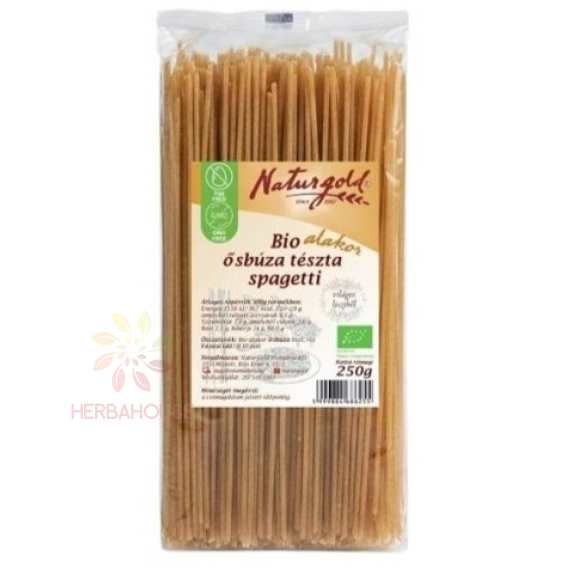 Obrázok pre Naturgold Bio cestoviny z pšenice jednozrnnej Alakor - špagety (250g)