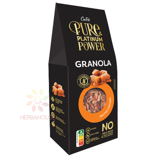 Obrázok pre Avena GoFit Bezlepková granola slaný karamel bez pridaného cukru (225g) 