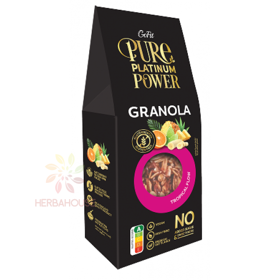 Obrázok pre Avena GoFit Bezlepková tropická granola s exotickým ovocím bez pridaného cukru (225g)