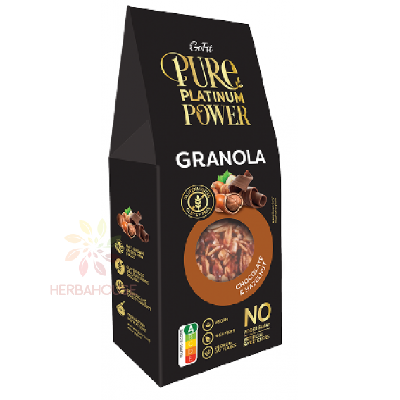 Obrázok pre Avena GoFit Bezlepková granola čokoláda a lieskový orech bez pridaného cukru (225g) 