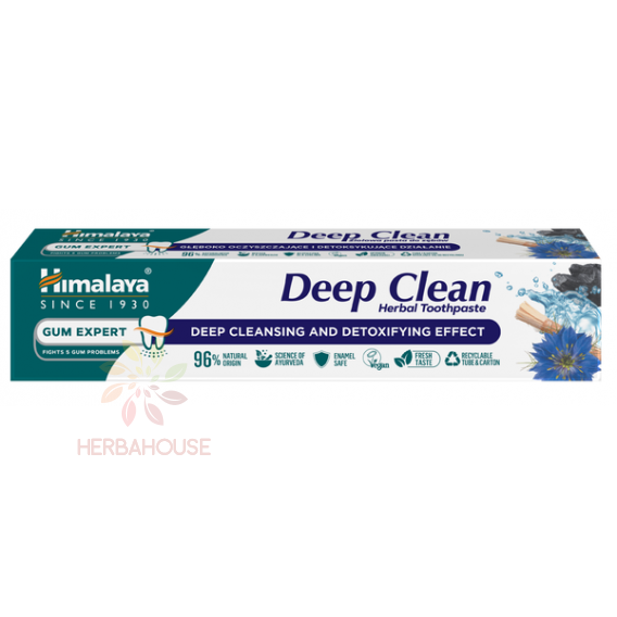 Obrázok pre Himalaya Deep Clean bylinná zubná pasta – hĺbkové čistenie a detoxikačný účinok s aktívnym uhlím (75ml)