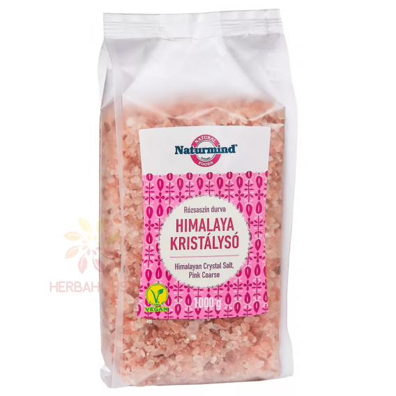 Obrázok pre Naturmind Himalájska soľ ružová hrubozrnná (1000g)