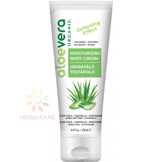 Obrázok pre Aloe Vera Organic Hydratačný telový krém s Aloe Vera – ľahký, upokojujúci a regeneračný (250ml)