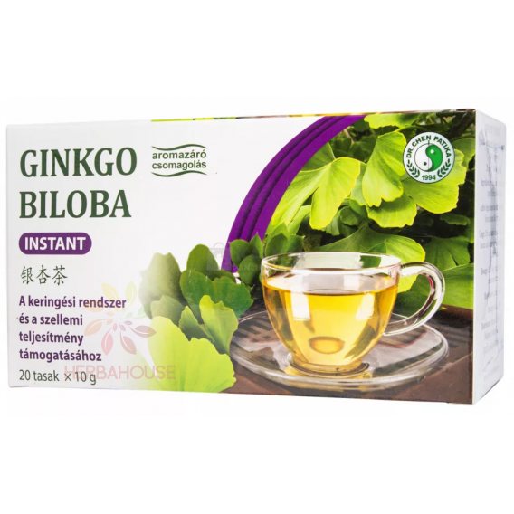 Obrázok pre Dr.Chen Ginkgo Biloba instantný čaj – podpora pamäte, koncentrácie a krvného obehu (20 x 10g)