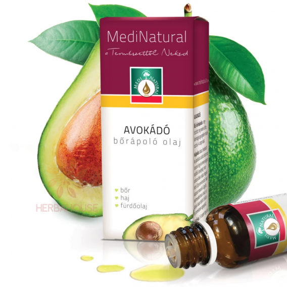 Obrázok pre MediNatural Bio avokádový olej na pleť a vlasy (20ml)