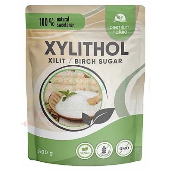 Obrázok pre Premium Natura Bezlepkový xylitol / brezový cukor (500g)