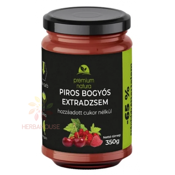 Obrázok pre Premium Natura Džem z červených bobuľových plodov bez pridaného cukru (350g)