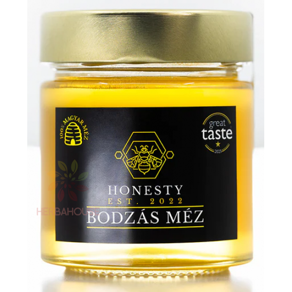 Obrázok pre Honesty Agátový med zrejúci na bazovom lôžku (310g)