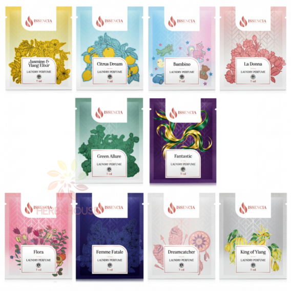 Obrázok pre Issencia Skúšobný set pracích parfumov 10×7 ml (70ml)