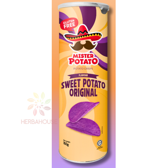 Obrázok pre Mister Potato Bezlepkové batátové chipsy (160g)