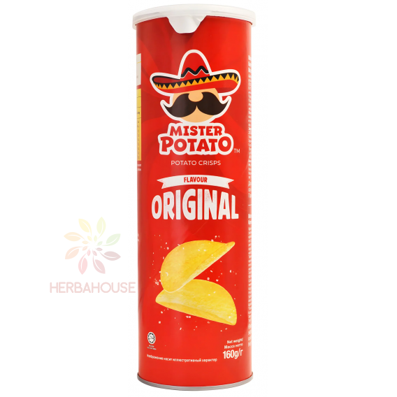 Obrázok pre Mister Potato Bezlepkové zemiakové chipsy (160g)