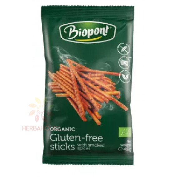 Obrázok pre Biopont Bio Bezlepkové slané tyčinky s údeným korením (45g)