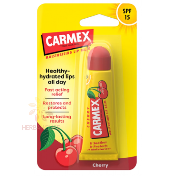 Obrázok pre Carmex Cherry hydratačný balzam na pery SPF 15 (10g) 
