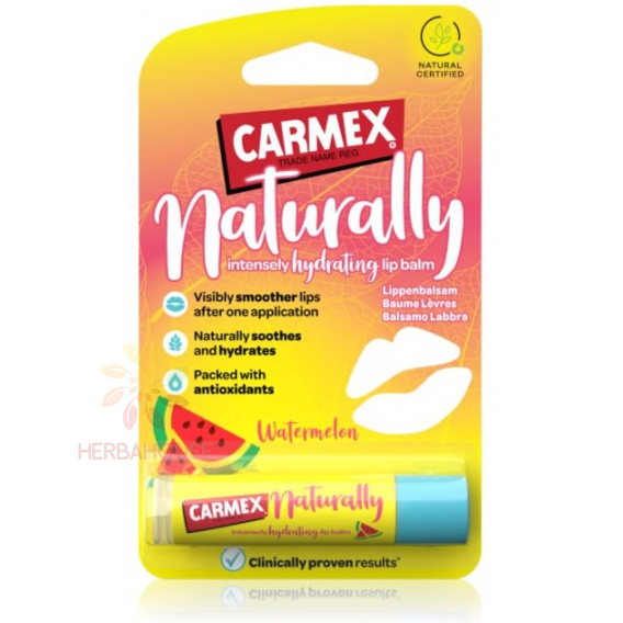 Obrázok pre Carmex Naturally Watermelon hydratačný balzam na pery (4,25g) 