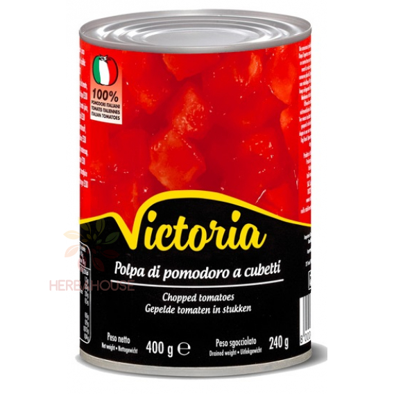 Obrázok pre Victoria Lúpané, krájané talianske paradajky v šťave (400g) 