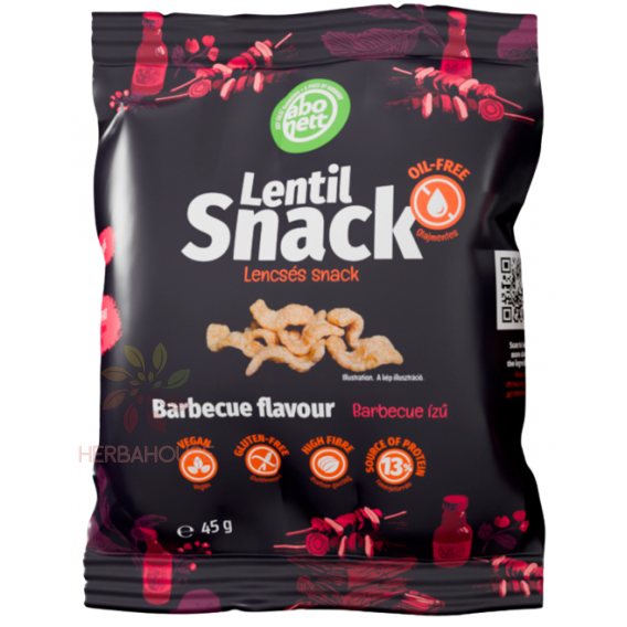 Obrázok pre Abonett Bezlepkový šošovicový snack s príchuťou barbecue (45g)