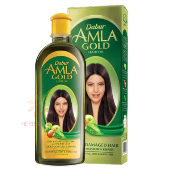 Obrázok pre Dabur Amla Gold kondicionačný olej na vlasy – výživa, rast a lesk (200ml)
